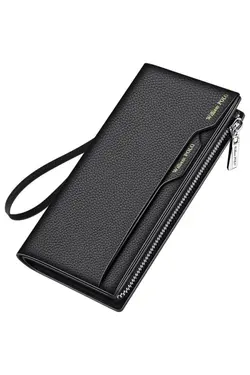 کیف پول چرمی ایتالیایی مشکی جا کارتی برند William Polo کد 1651801337