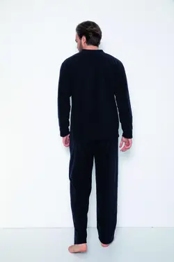 لباس راحتی جیب دار متناسب بافتنی پلار دکمه یقه گرد برند FAWN کد 1651783146