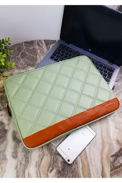 کلاسور طلقی حرفه ای طرح پنبه دوزی شده مک بوک کیف اسناد 13 اینچ برند Vardo کد 1651781711