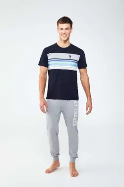 لباس راحتی پاچه لوله تفنگی تیشرت یقه گرد برند US Polo Assn کد 1651783627
