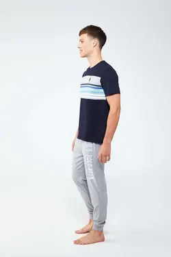 لباس راحتی پاچه لوله تفنگی تیشرت یقه گرد برند US Polo Assn کد 1651783627