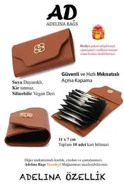 شتری جا کارتی زنانه برند Adelina Bags کد 1652305511