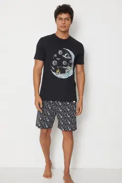 ست شلوارک فضای مشکی مردانه برند Katia &amp; Bony کد 1652289068