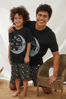 ست شلوارک فضای مشکی مردانه برند Katia &amp; Bony کد 1652289068