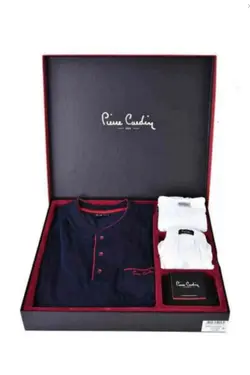 ست پیژامه جهیزیه سرمه ای لباس کثیف برند Pierre Cardin کد 1652288888