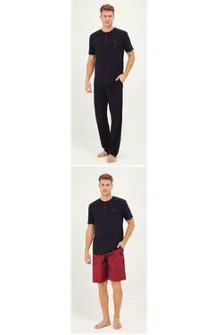 شلوارک لباس راحتی سرمه ای برند US Polo Assn کد 1652288169