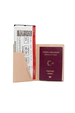 جا کارتی کاور mira بژ چرم وگان برند Smyrna کد 1652281511