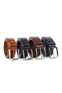 کمربند چرم سرمه ای مردانه 100% اصل برند polo air کد 1652234167