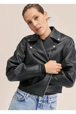 کت به صورت چرم برند Mango کد 1652221686