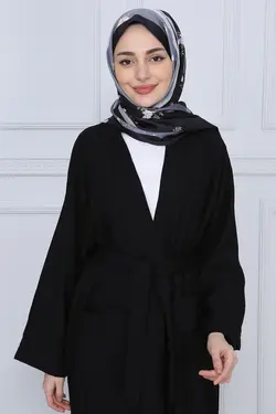 بافتنی کمربند دار مشکی زنانه برند ilmek کد 1652221626