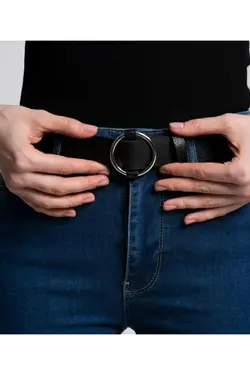 کمربند سگکدار مشکی زنانه برند Kemerix کد 1652198717