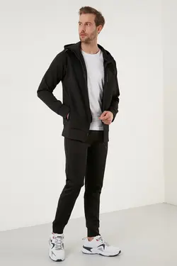 ست لباس راحتی جیب دار کلاهدار مردانه زیپدار برند Buratti کد 1652377566