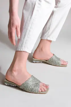 دمپایی پاشنه بلند بافتنی اینه حصیری زنانه برند Marjin کد 1652337896