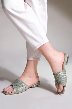 دمپایی پاشنه بلند بافتنی اینه حصیری زنانه برند Marjin کد 1652337896