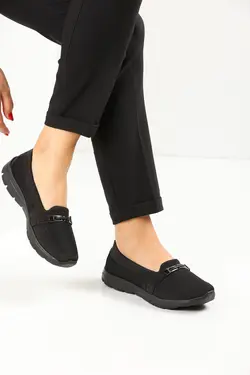 کفش سگک ارتوپدیک کمربند‎دار مشکی زنانه برند AYŞEM کد 1652563747