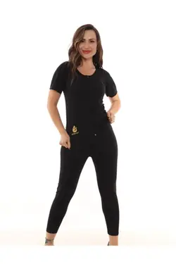 ست تایت آستین کوتاه زیپدار برند Sauna Suit کد 1652554566