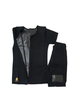 ست تایت آستین کوتاه زیپدار برند Sauna Suit کد 1652554566