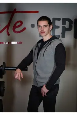 کت جلیقه کلاهدار مدل ها بدون آستین زیپدار مردانه برند DOSXX کد 1652535317