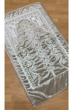 سجاده ست عروس مخملی بژ کاپوچینو برند ayhan home ev tekstili کد 1652504048