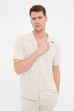 لباس راحتی بافتنی بژ پیراهن دار برند TRENDYOL MAN کد 1652456587