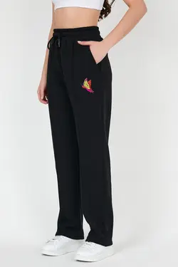 قالب شلوار راحتی متناسب 3نخ مشکی زنانه برند Polo State کد 1652359028