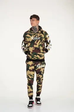 ست لباس راحتی گشاد نخی یشمی برند gangs street wear کد 1652318886