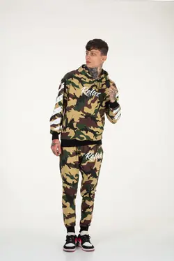 ست لباس راحتی گشاد نخی یشمی برند gangs street wear کد 1652318886