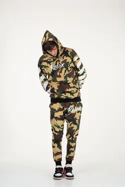 ست لباس راحتی گشاد نخی یشمی برند gangs street wear کد 1652318886