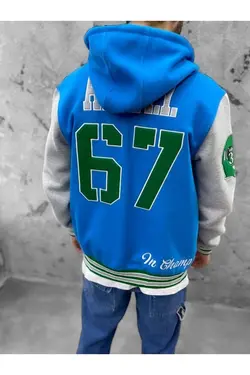 کت کالج کلاهدار قلاب دوزی شده برند go gang own کد 1652687647