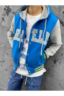 کت کالج کلاهدار قلاب دوزی شده برند go gang own کد 1652687647