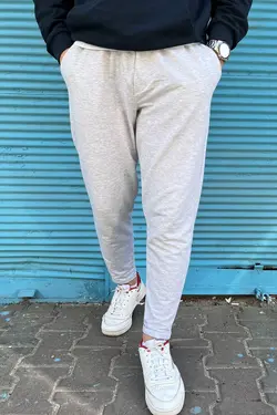 شلوار راحتی نخی ساده پاچه طوسی مردانه برند COMETAWEAR کد 1652652802