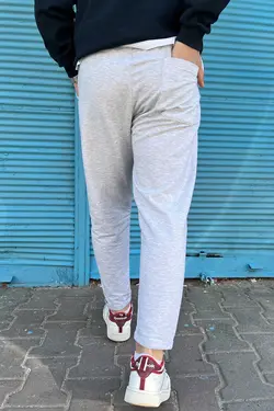 شلوار راحتی نخی ساده پاچه طوسی مردانه برند COMETAWEAR کد 1652652801