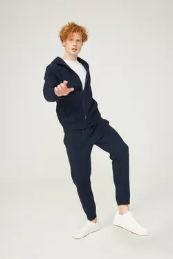 شلوار راحتی سرمه ای مردانه برند BO Basics کد 1652652786