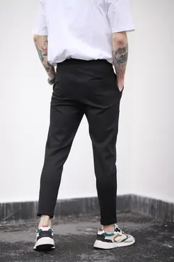 شلوار راحتی نخی ساده پاچه مردانه برند COMETAWEAR کد 1652652794