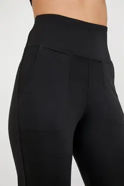 شلوار راحتی راحت کشی دور کمر بلند مشکی برند missmaral کد 1652597738
