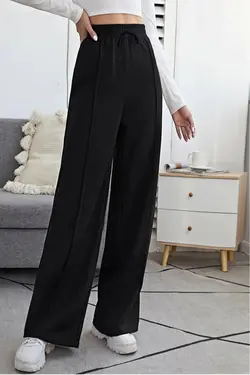 شلوار راحتی نخی پاچه گشاد برند Buklemoda کد 1652597730