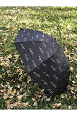 چتر زنانه مشکی با امضای اتاترک برند Rainwalker کد 1652592345