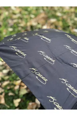 چتر زنانه مشکی با امضای اتاترک برند Rainwalker کد 1652592345