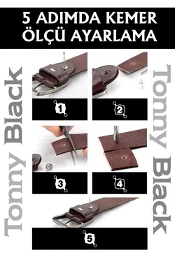کمربند چرم برند Tonny Black کد 1652580786