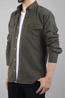 پیراهن جین اسلیم فیت یشمی مردانه برند bombe کد 1652814931