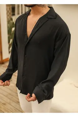 پیراهن گشاد بافتنی مشکی برند outfiit man کد 1652814927