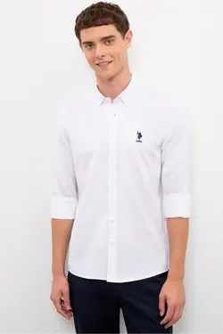 پیراهن سفید مردانه برند US Polo Assn کد 1652814630