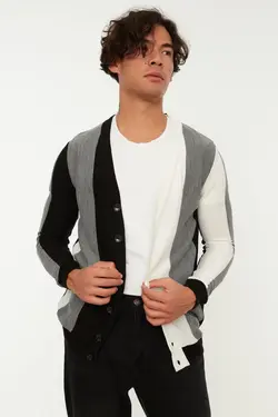 بافتنی متناسب رنگ مردانه مشکی برند TRENDYOL MAN کد 1652815538