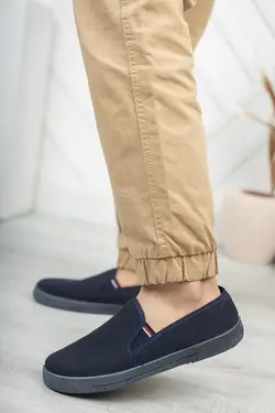 کفش اسپرت پارچه تابستانی سرمه ای مردانه برند Seher کد 1652810161