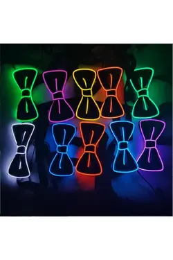 پاپیون led براق سال جدید نورانی قرمز مشکی برند Doppler کد 1652802959