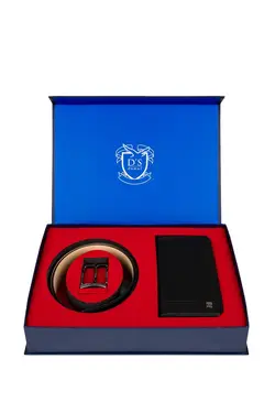 ست کیف پول کمربند دار مشکی چرم برند D'S Damat کد 1652803530