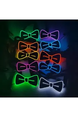 پاپیون led براق سال جدید نورانی صورتی مشکی برند Doppler کد 1652802639