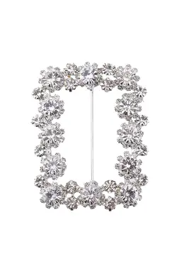 سنجاق شال کمربند دار مستطیلی کریستال نگین برند Hobi Dünya کد 1652772643