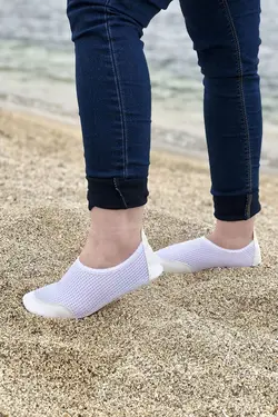 کفش باله ساحلی استخر زیر ارتوپدیک آبی پاشنه کلفت باغ چند کاربردی برند Live Success کد 1652767530