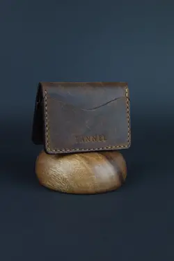 جا کارتی چرم اصل دست ساز دستی برند TANNEL کد 1652756652